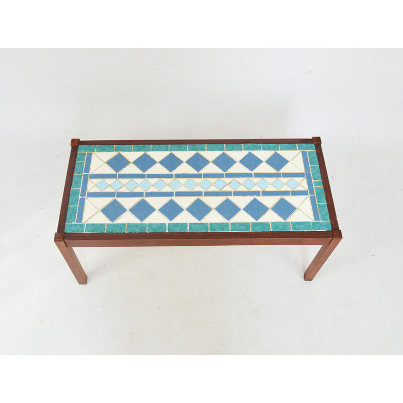 Table basse vintage en mosaïque, 1970