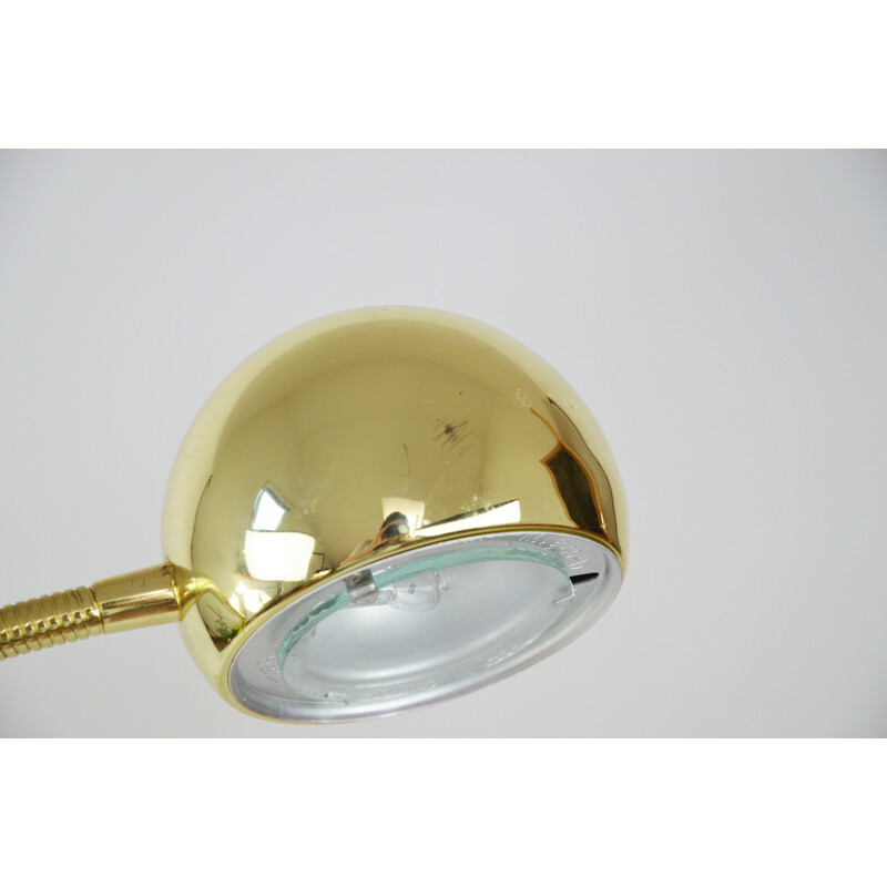 Vintage gouden vloerlamp, 1980