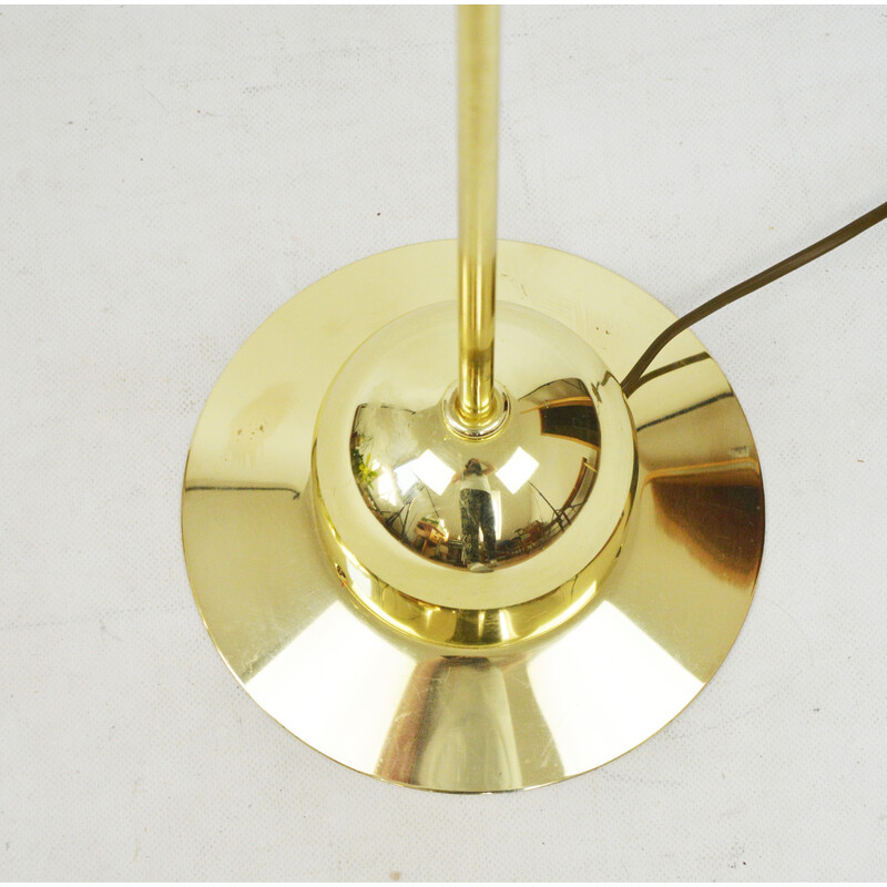 Vintage gold floor lamp, 1980s