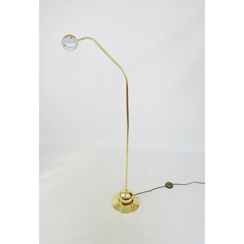 Vintage gold floor lamp, 1980s