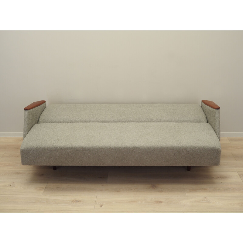Vintage grey sofa bed, Denmark 1970s