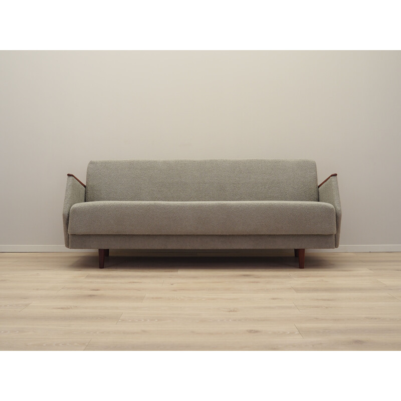 Vintage grey sofa bed, Denmark 1970s