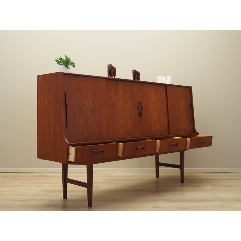 Vintage Teakholz Highboard, Dänemark 1960er Jahre