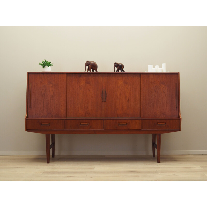 Vintage teakhouten highboard, Denemarken 1960