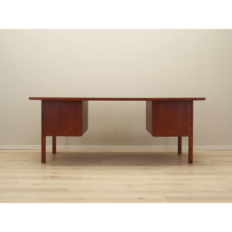 Vintage teak desk by Åtvidaberg, Sweden 1970