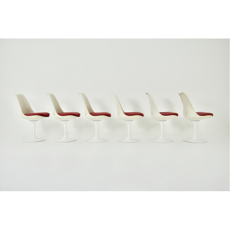 Set of 6 vintage Tulip chairs by Eero Saarinen for Knoll International, 1970