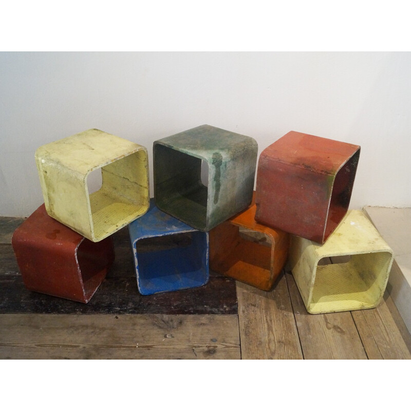 Willy Guhl Modular Cubes - 1970s 