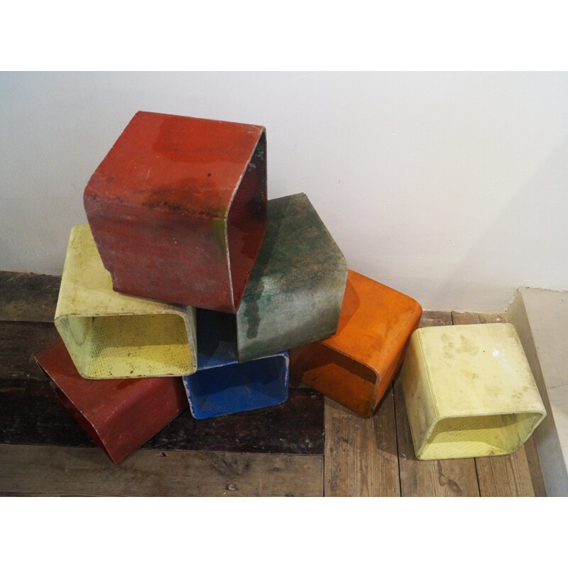 Cubes modulaires de Willy Guhl - 1970