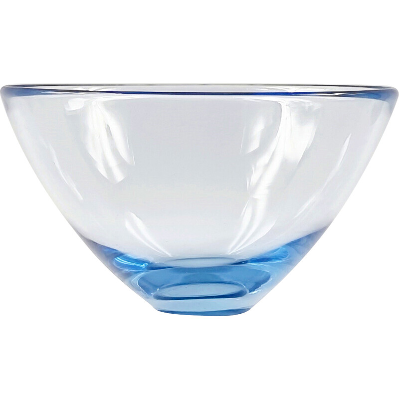 Vintage Scandinavian glass bowl by Per Lütken for Holmegaard, Denmark, 1960
