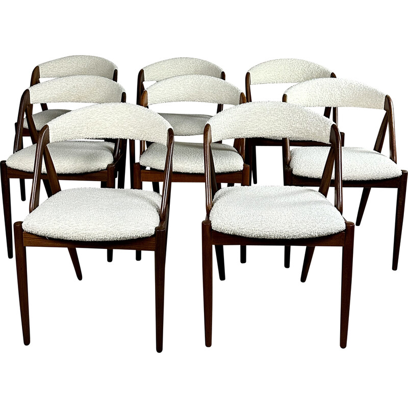 Conjunto de 8 cadeiras vintage modelo 31 de Kaï Kristiansen, 1960