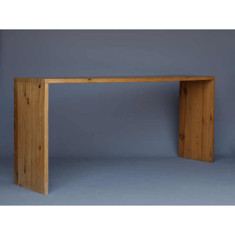 Vintage console table in solid pine by Ate Van Apeldoorn for Houtwerk Hattem, 1960