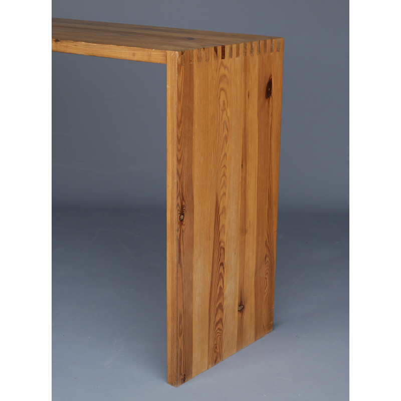 Vintage console table in solid pine by Ate Van Apeldoorn for Houtwerk Hattem, 1960