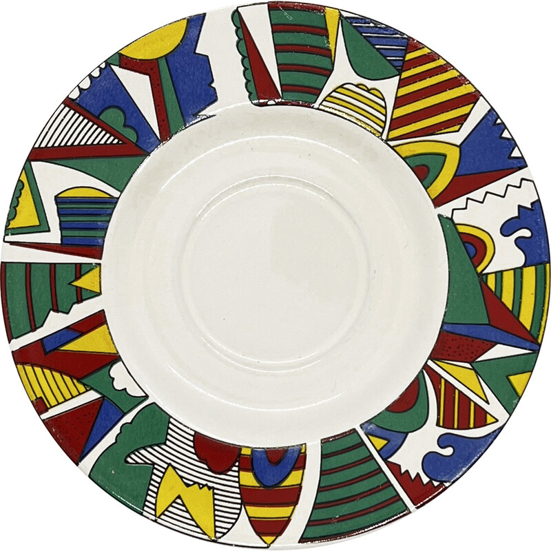 Vintage saucer "Tułowice" n porcelain, Poland 1980s