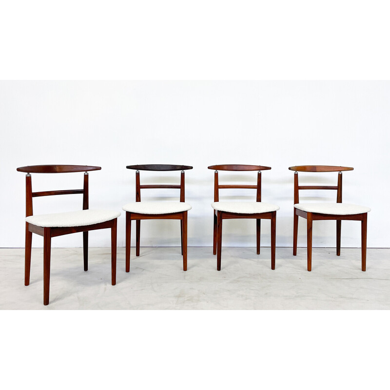 Set of 4 vintage chairs by Vestervig Eriksen, Denmark 1960