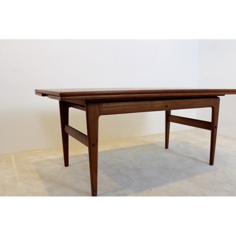 Extendable Kai Kristiansen Rosewood Elevator Table, Denmark - 1960s