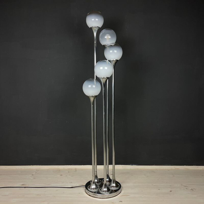 Vintage Murano glass floor lamp by Targetti Sankey, Italy 1960