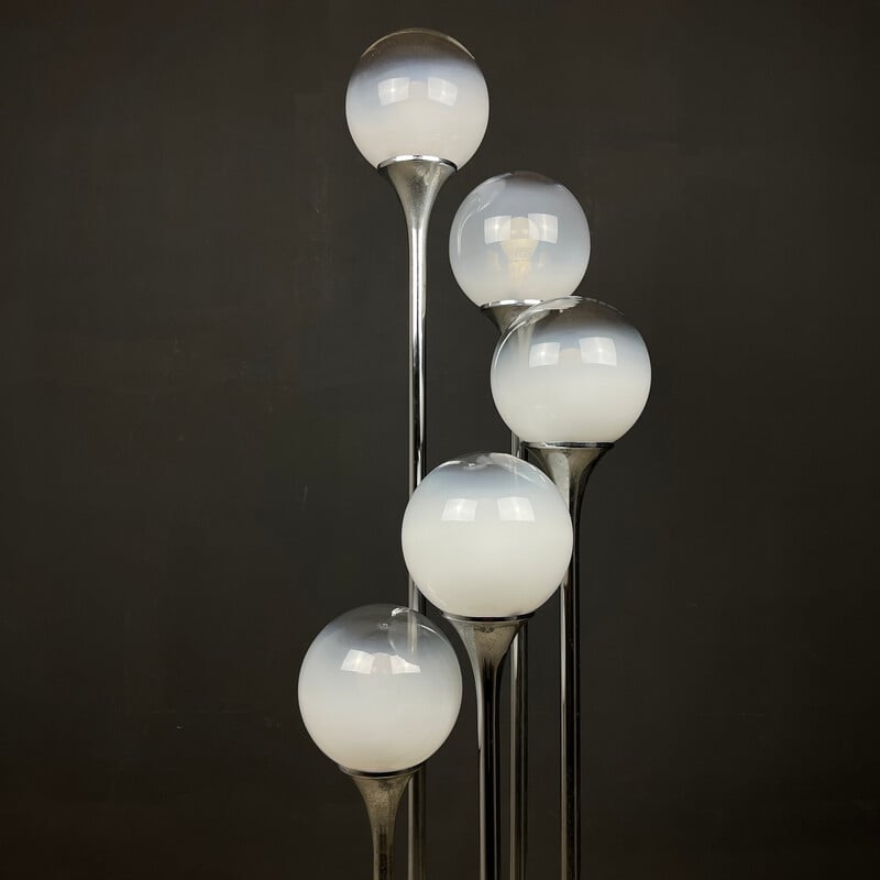 Vintage Murano glass floor lamp by Targetti Sankey, Italy 1960