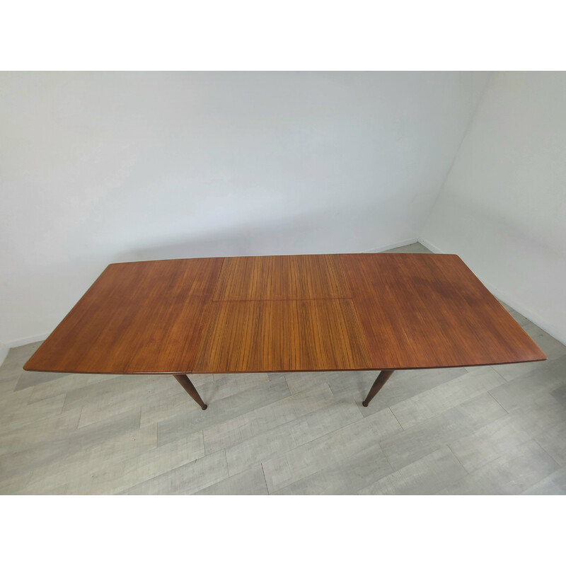 Mesa de comedor vintage escandinava de teca, 1960