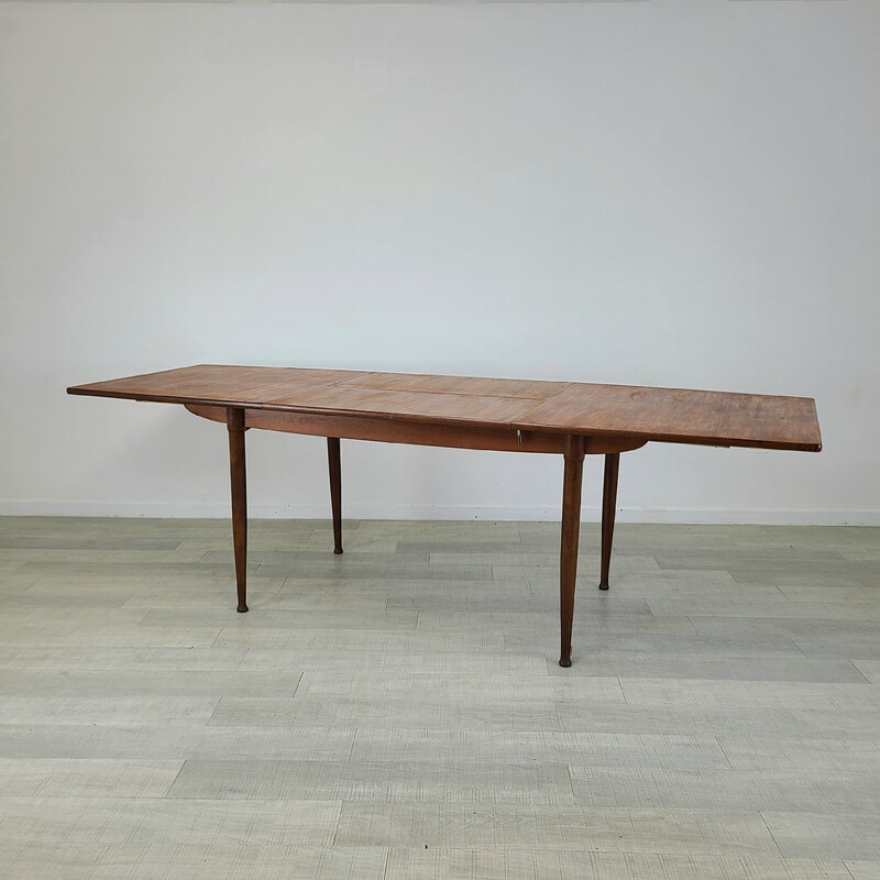 Vintage Scandinavian dining table in teak, 1960