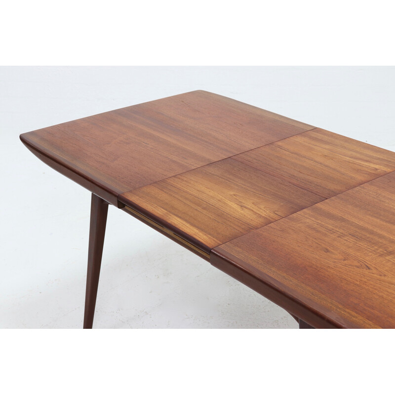 Mesa de jantar vintage em teca de Louis van Teeffelen para WeBe, 1950