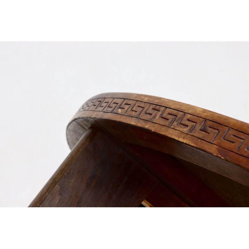 Runder Couchtisch aus Holz von Angel Pazmino für Muebles de Estilo, 1960