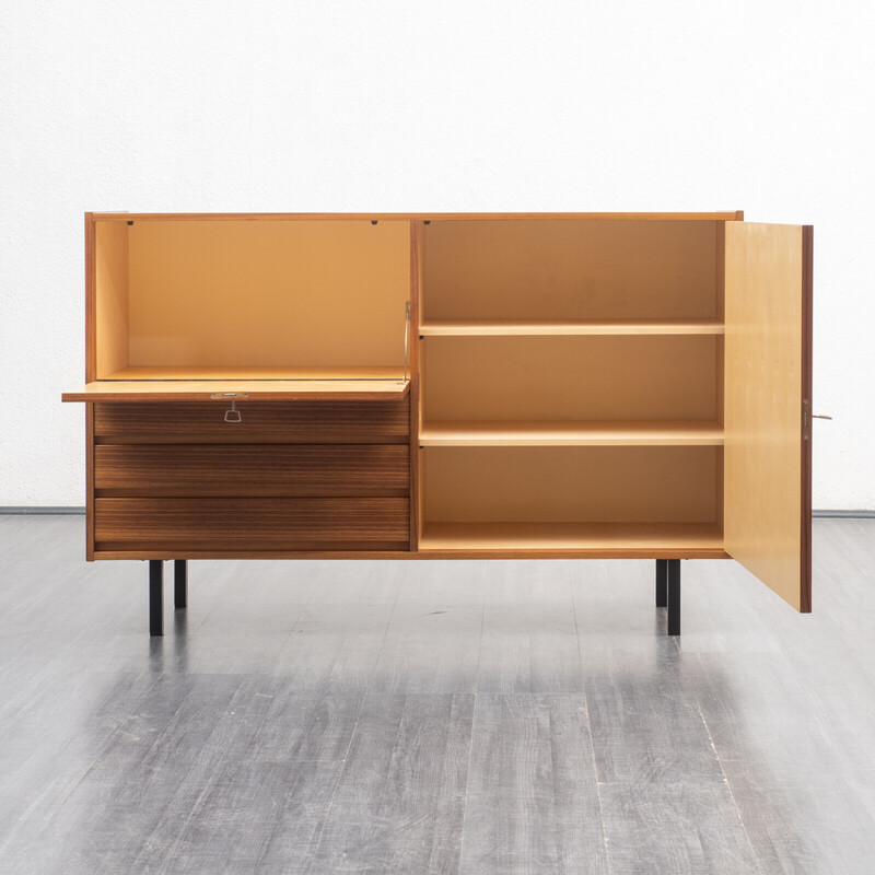 Vintage walnut highboard, 1960