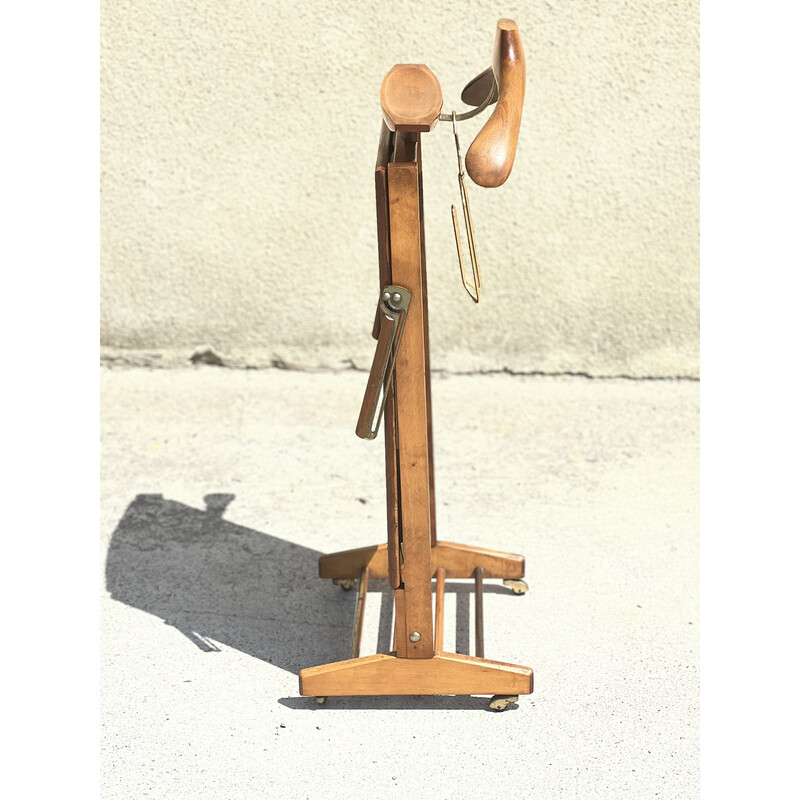 Vintage solid wood valet by Fratelli Reguitti, Italy 1950