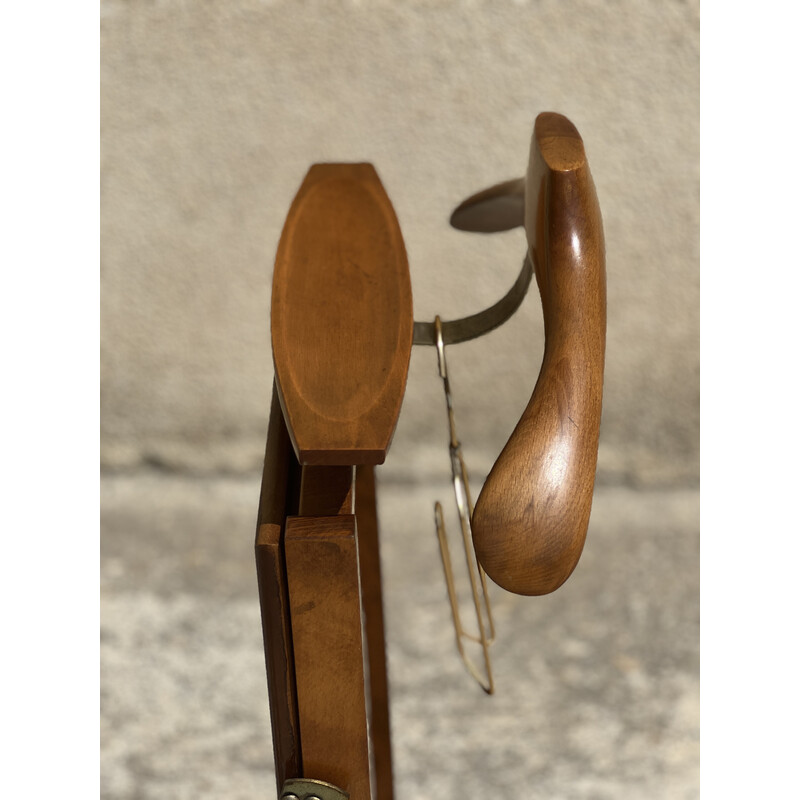 Vintage solid wood valet by Fratelli Reguitti, Italy 1950
