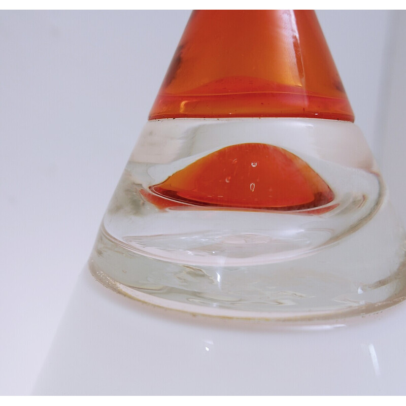 Lampe de table vintage "Rio" en verre par Giusto Toso pour Leucos, Italie 1970