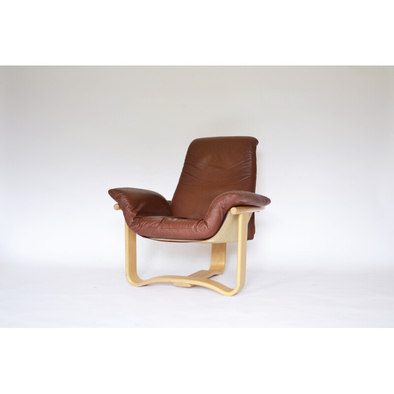 Vintage Scandinavische Manta fauteuil van Ingmar Relling voor Westnofa, Noorwegen 1970
