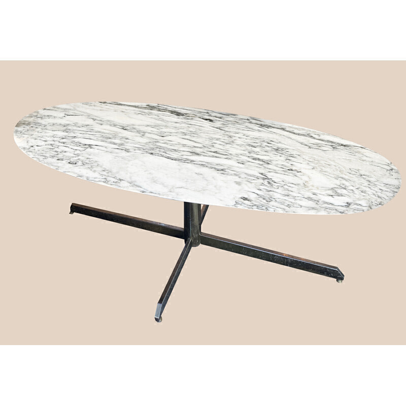 Tavolo in marmo vintage di Florence Knoll per Roche Bobois