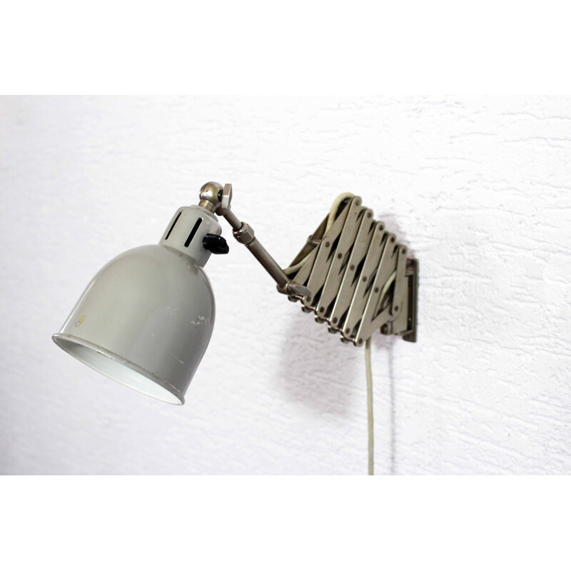 Vintage industrial wall lamp by Alfred Müller for Amba, 1930