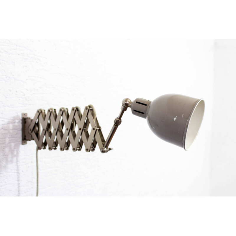 Vintage industrial wall lamp by Alfred Müller for Amba, 1930