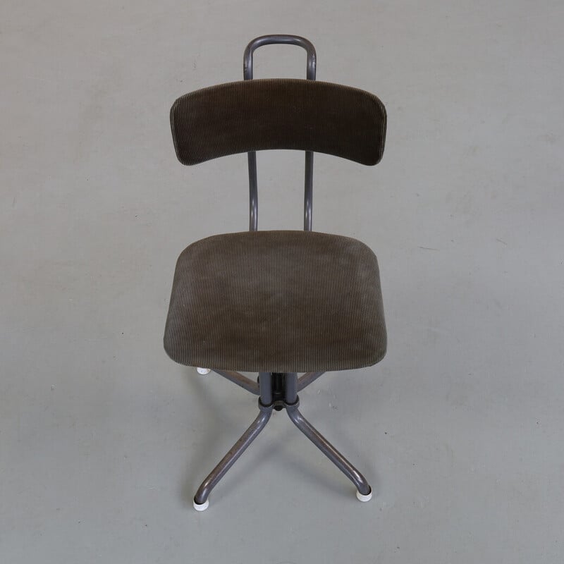 Vintage industrial office armchair model 353 by W.H. Gispen, 1930s