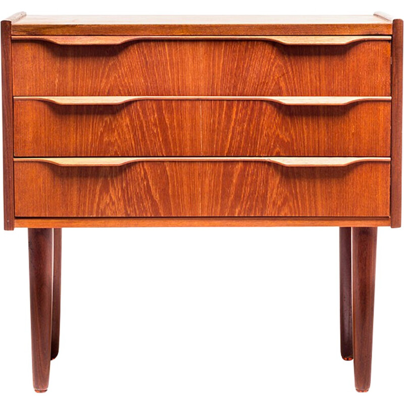 Small Danish teak chest of drawers - 1960s