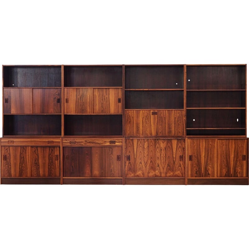 Set of vintage rosewood bookcases, Denmark 1970s