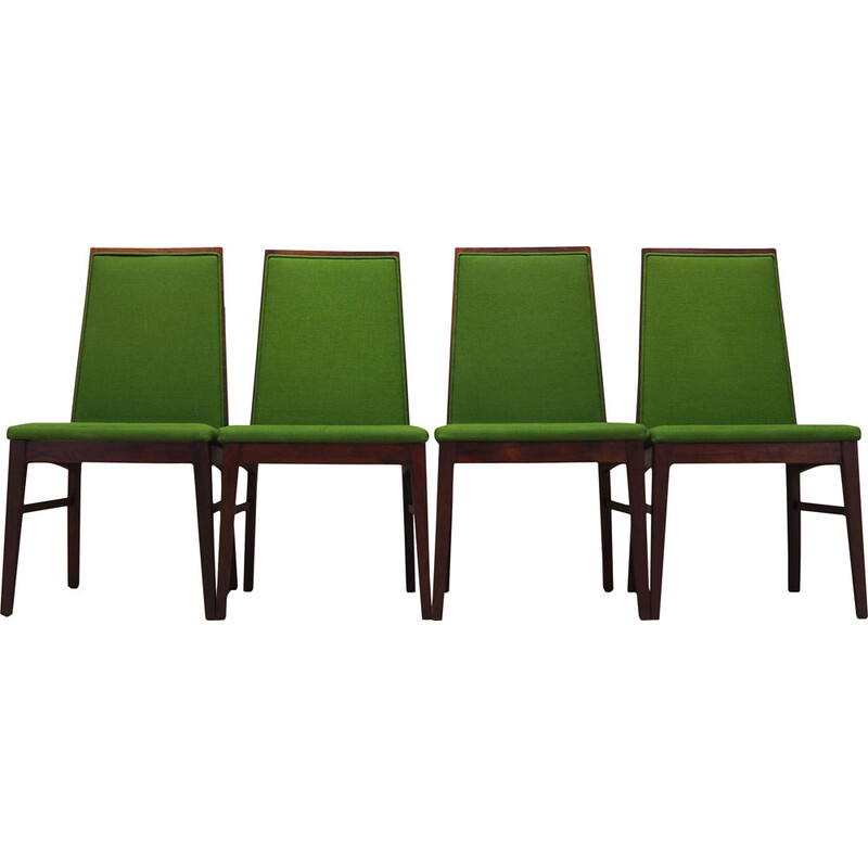 Conjunto de 4 cadeiras vintage em pau-rosa da Dyrlund, Dinamarca 1970