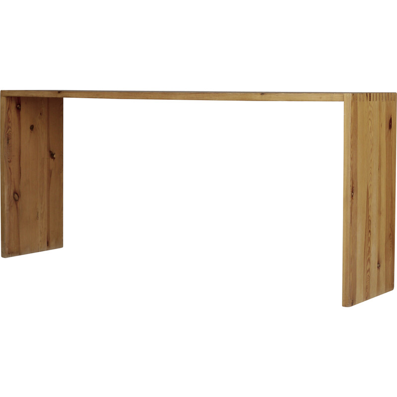 Vintage console table in solid pine by Ate Van Apeldoorn for Houtwerk Hattem, 1960