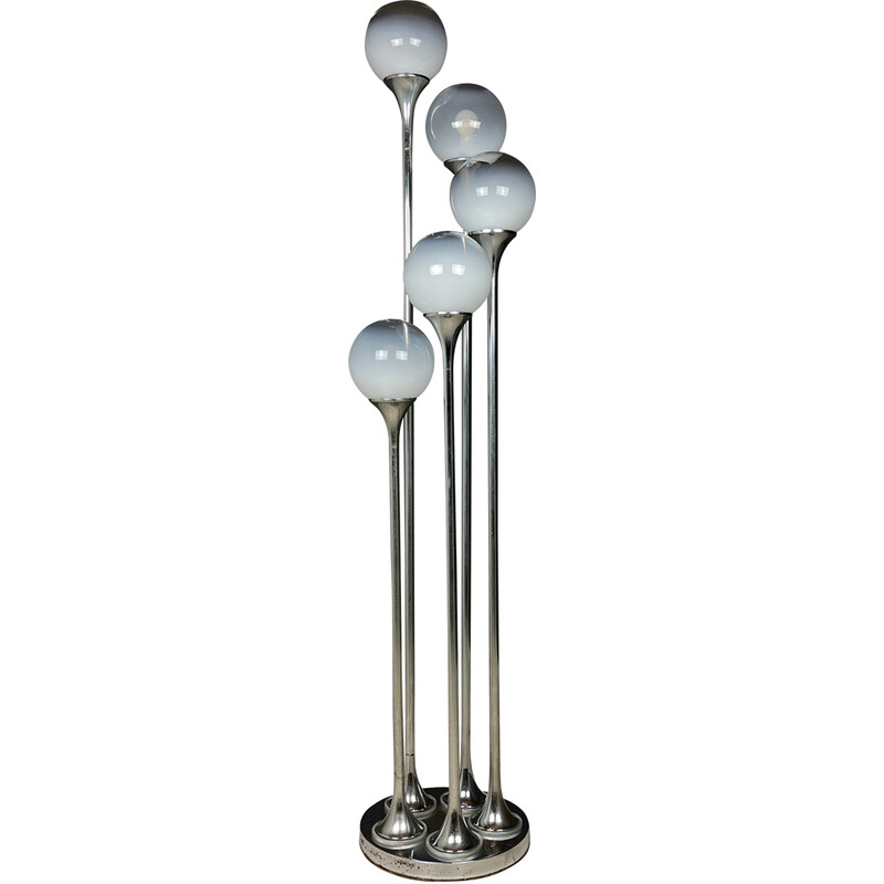 Vintage Murano glass floor lamp by Targetti Sankey, Italy 1960