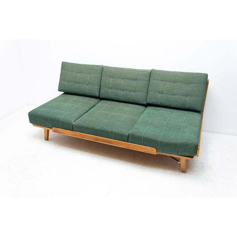 Vintage Klappsofa aus Buchenholz von Drevotvar, Tschechoslowakei 1970