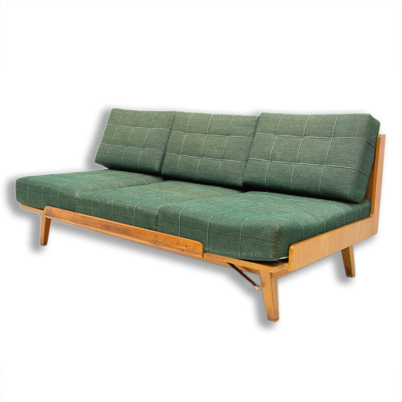 Vintage Klappsofa aus Buchenholz von Drevotvar, Tschechoslowakei 1970