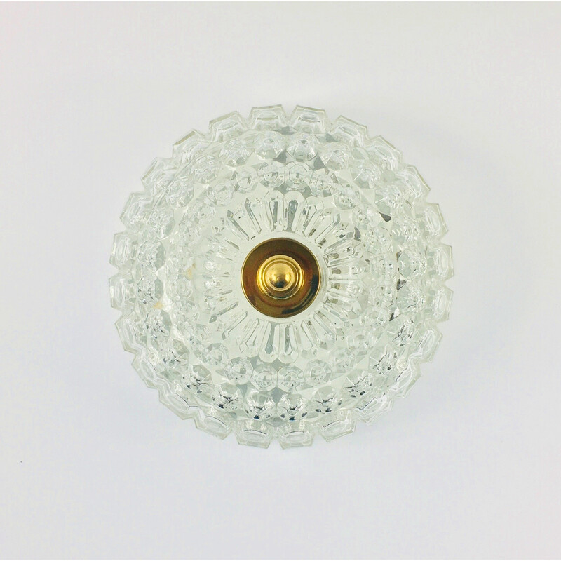 Pair of vintage bubble glass wall lamps by Helena Tynell for Limburg, Germany 1960s