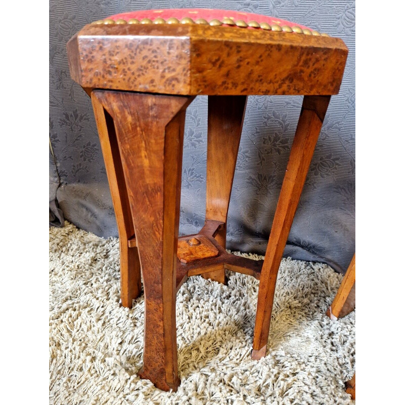 Pair of vintage art deco stools