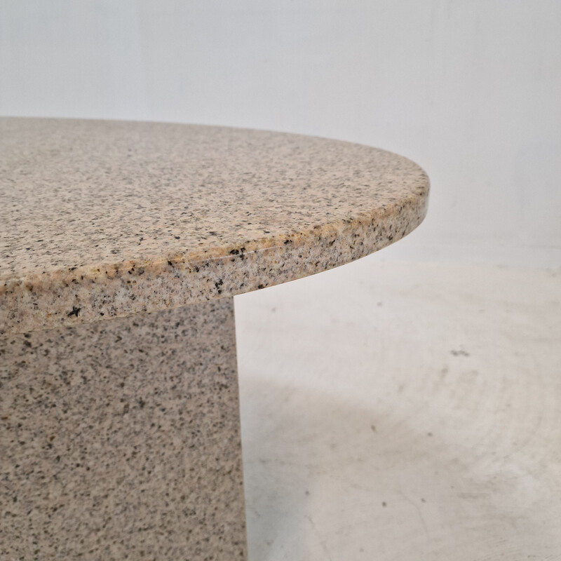 Vintage granite coffee table, Italy 1980