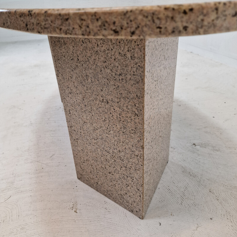 Vintage granite coffee table, Italy 1980