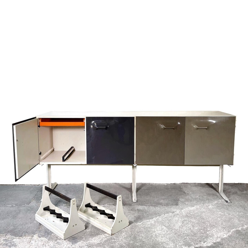 Vintage Df 2000 sideboard by Raymond Loewy for Doubinsky Frères, 1965