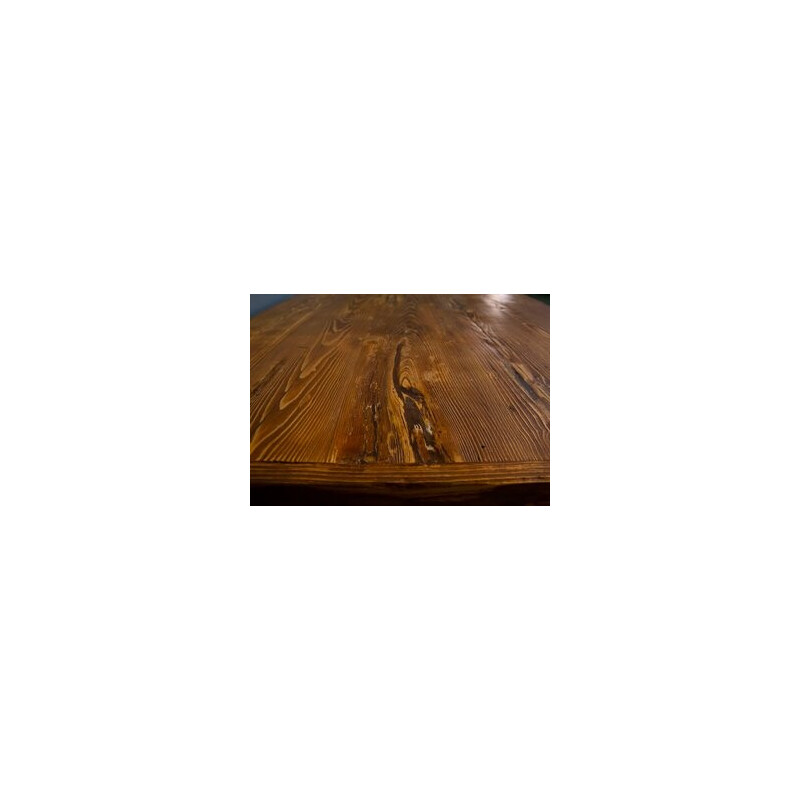 Vintage table in brushed spruce by Maxvintage Sas