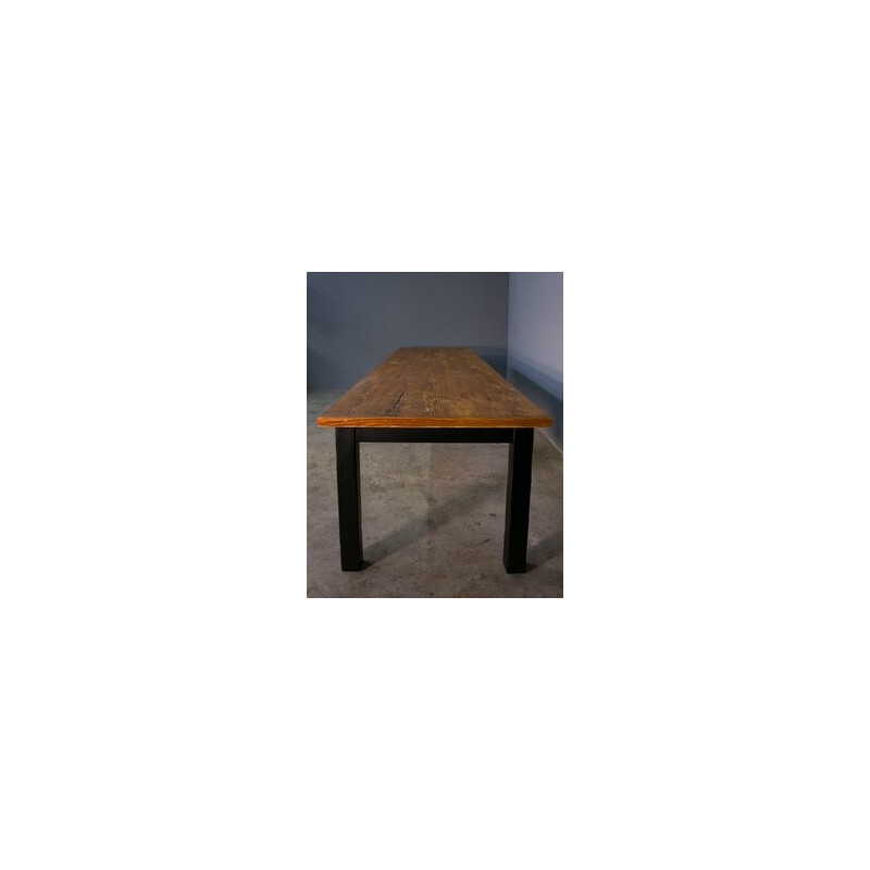 Vintage tafel in geborsteld sparrenhout van Maxvintage Sas