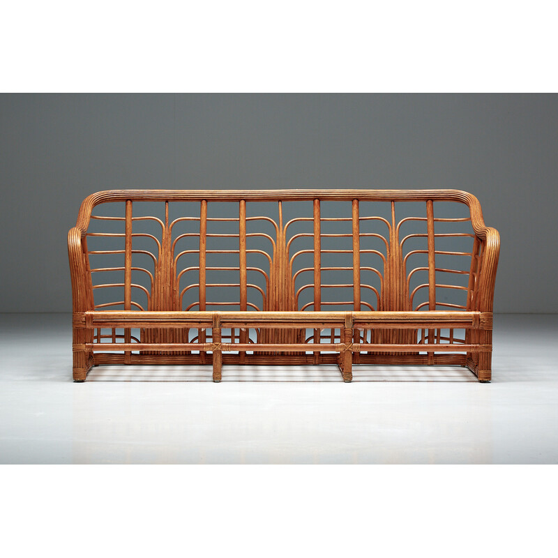 Vintage bamboo sofa by Vivai Del Sud, Italy 1970s