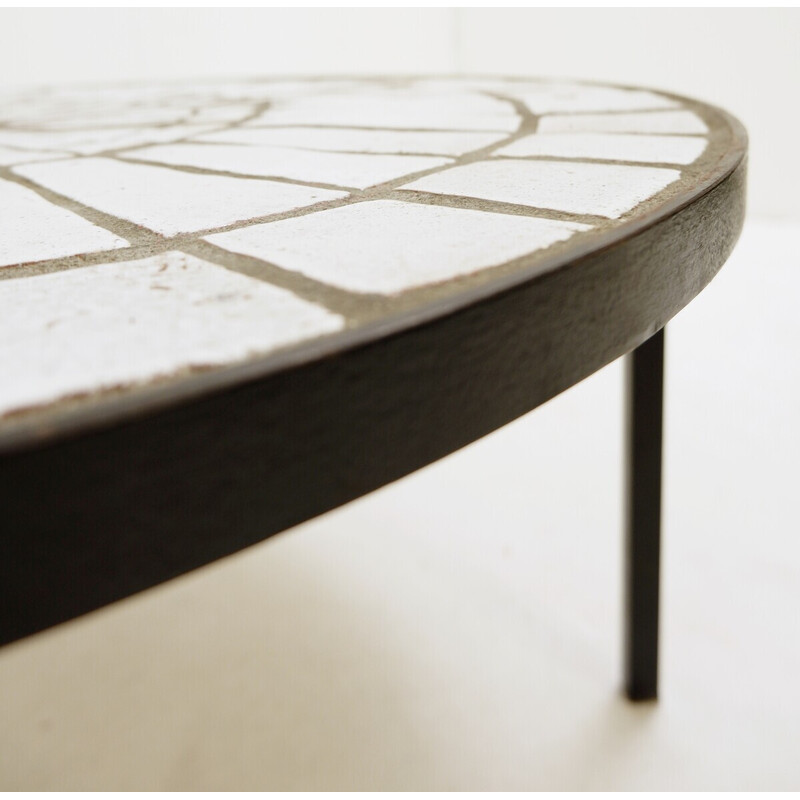 Mid-century mosaic coffee table by Rogier Vandeweghe for Amphora, Belgium 1950s